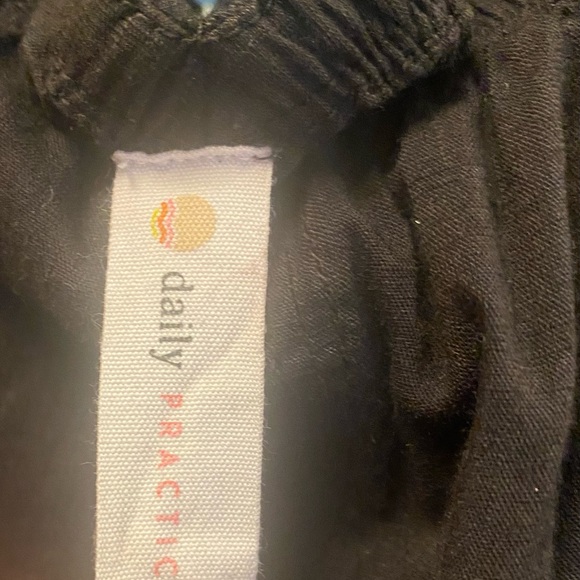 Daily Practice Anthropologie Mollie Tunic Dress Black Off the shoulder Small M - Picture 4 of 4